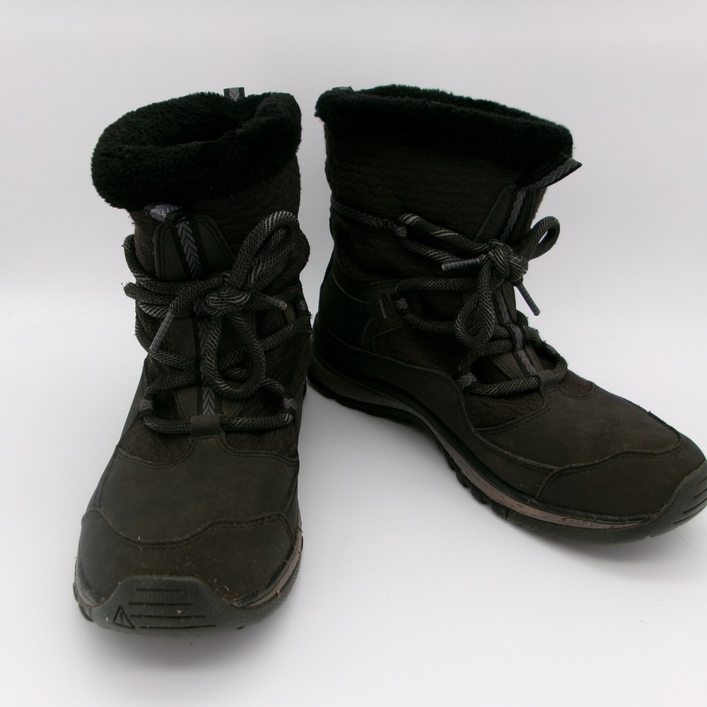 Keen Terradora Waterproof Winter Boots Faux Fur Lace Up Brown 1017760 Womens 8.5